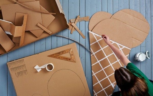 Play with the children. Build your own stage out of cardboard
