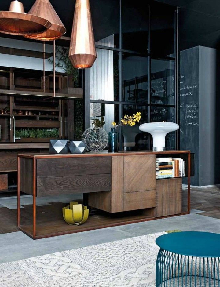 copper-colored hanging lamp modern kitchen ideas kitchen island carpet in white