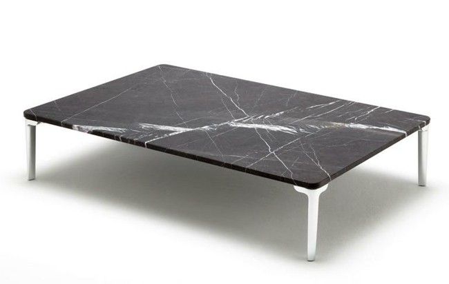 Black marble coffee table