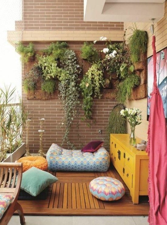Green wall interior decoration balcony garden