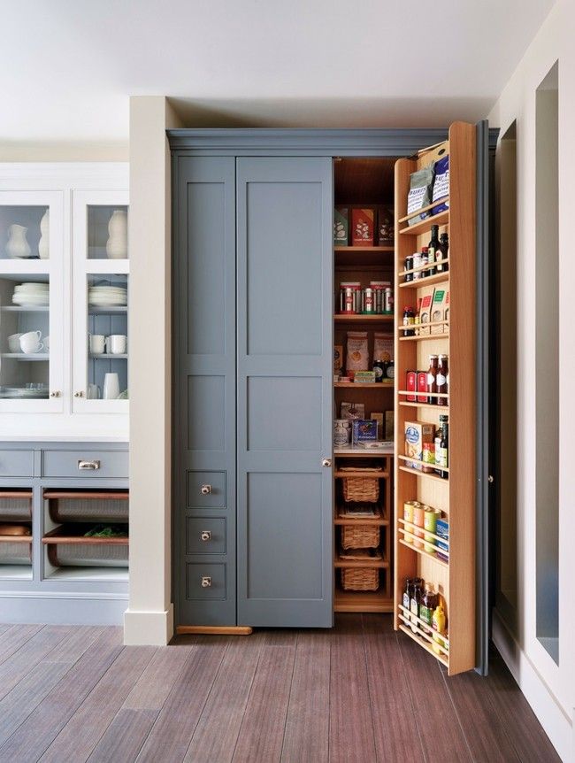 Classic kitchen furnishing ideas storage space built-in cupboard