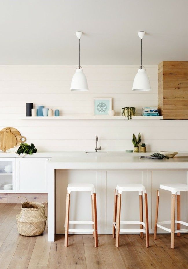 Küche stilvoll Design Einrichtungsideen moderne Pendelleuchte