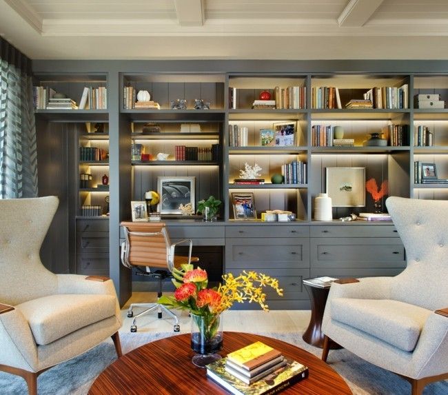 Luxury bookcase wood