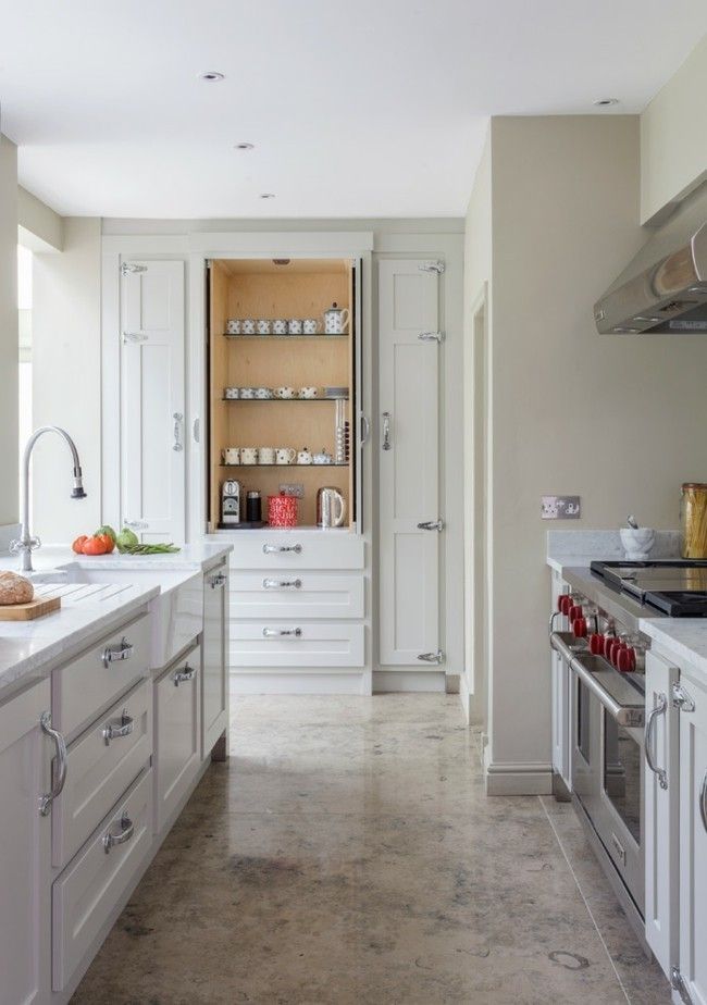 Marble floor classic kitchen modern interior ideas