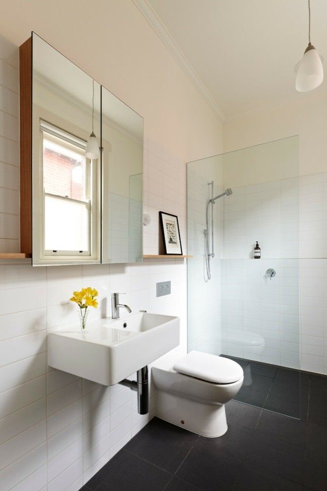 Modern minimalist shower glass wall ideas
