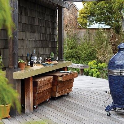 Outdoor kitchen for the terrace idea grill