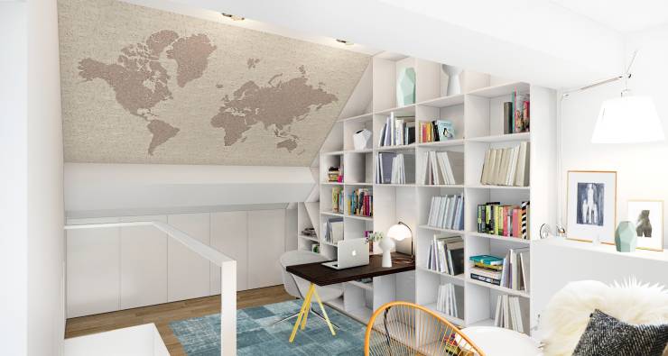 Shelving system wall shelf home office functional design tips