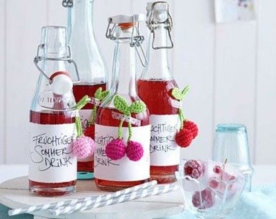 Summer party raspberry juice decoration fruits