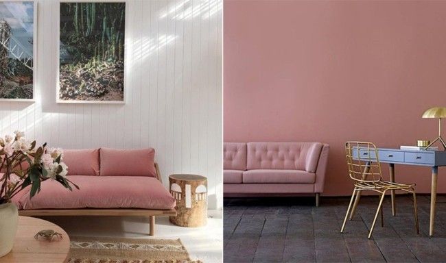 Tips for living living room Trend colors Serenity and Rose Quartz