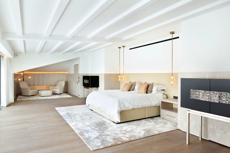 trendy bedroom pendant lamp white ceiling