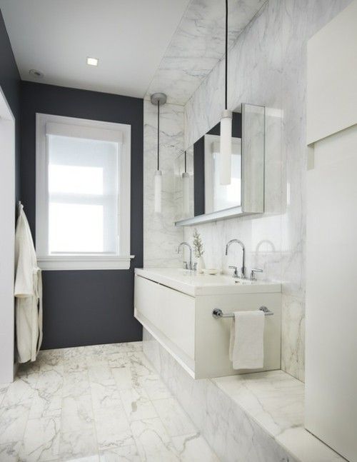 bathroom-mirror cabinet-base cabinet-marble-floor
