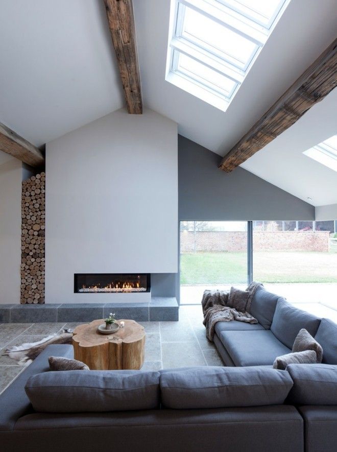 Attic-living-room-furnishing-wood-deco-beams