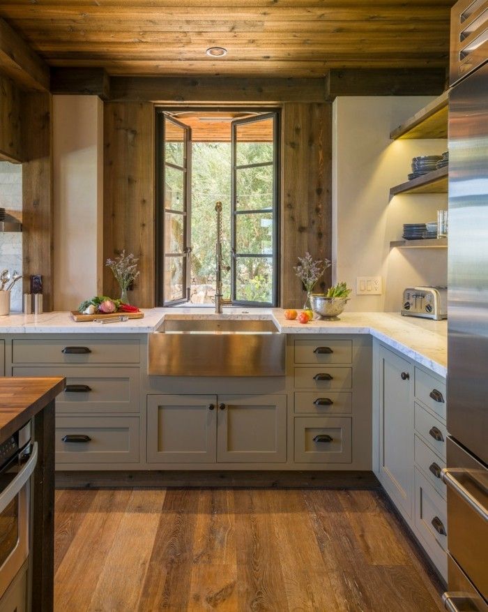 Ideen für küchen im landhausstil trendomat.com Küche landhausstil grün