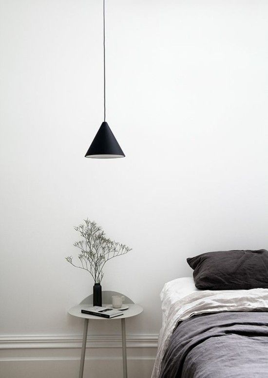 bedroom-stylish-lamps-bed linen-gray-lamp-pendulum-resized