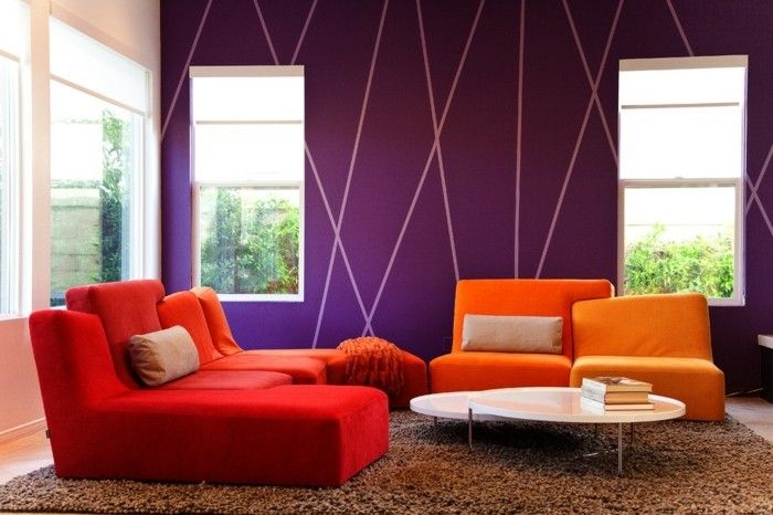 wall-design-ideas-geometric-motif-colorful-contrast