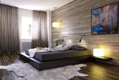 20 inspirierende Schlafzimmer mit Wandpaneelen aus Holz
