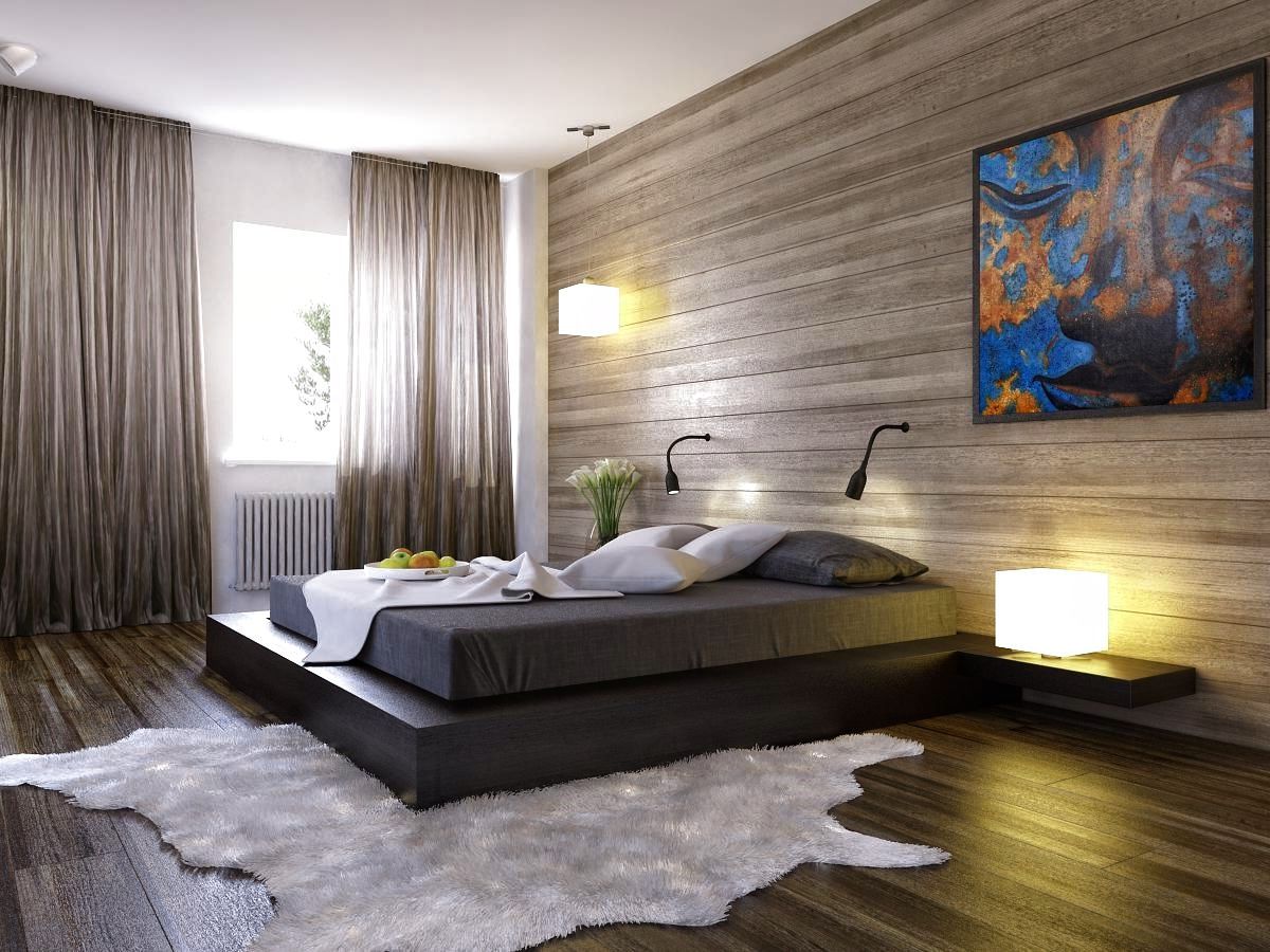 20 inspirierende schlafzimmer mit wandpaneelen aus holz ...