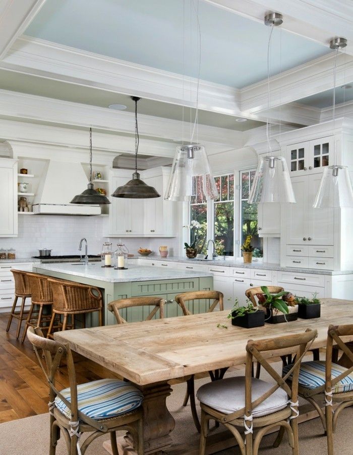 kitchen-country-style-dining-table-chairs-wood