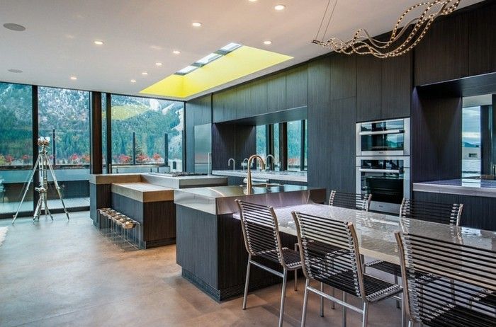 modern-kitchen-with-cake-island-skylight-skylight