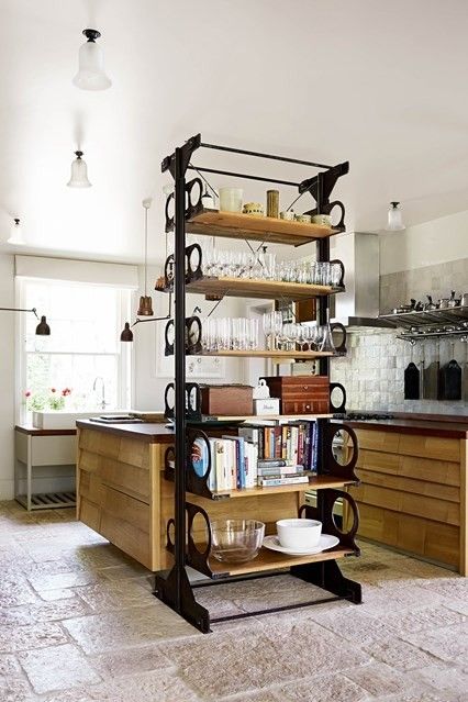 room divider-shelf-victorian-modern-kitchen