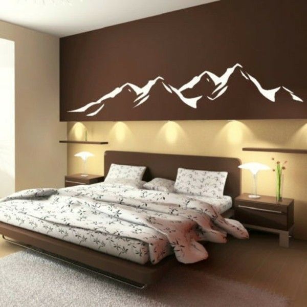 accent-wall-in-dark-brown-wall-colors