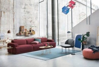Klare Linien und coole Farben machen das moderne Wohnzimmer aus