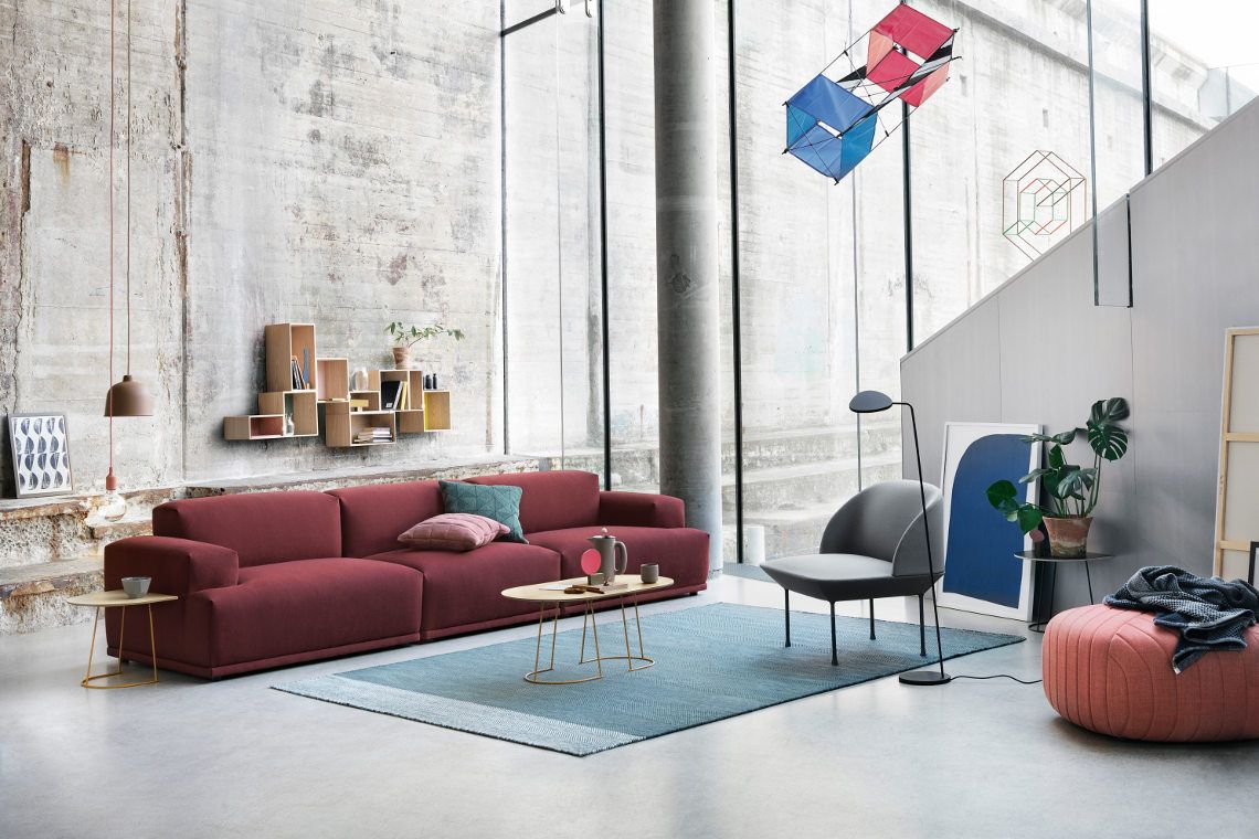 Klare linien und coole farben machen das moderne wohnzimmer aus ...