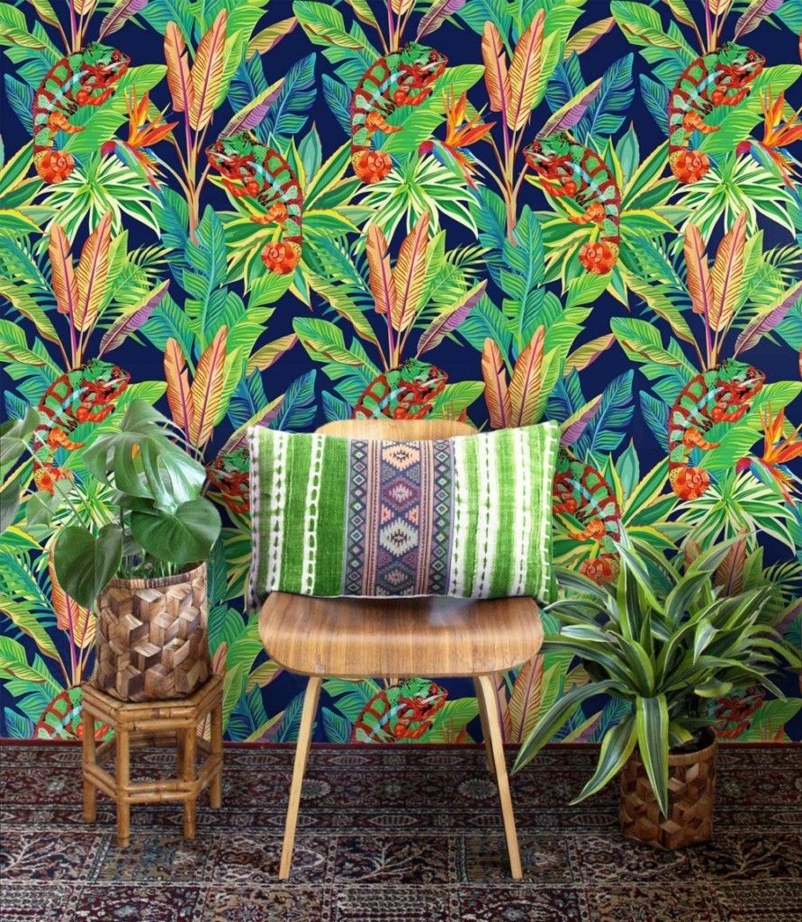tropical-motifs-with-ethno-elements