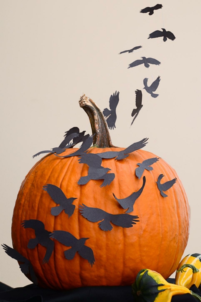 flock of birds-curb-decoration-curb-decoration-for-halloween