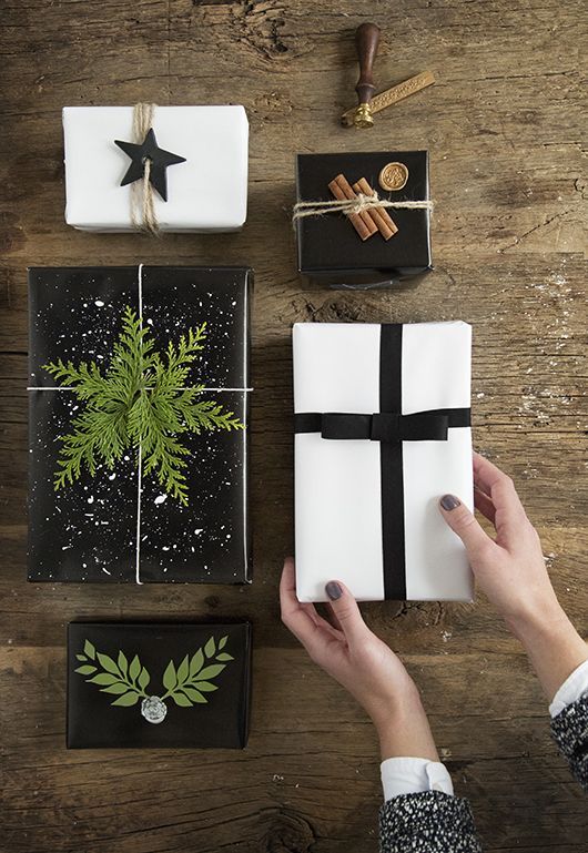 christmas gifts-black-and-white