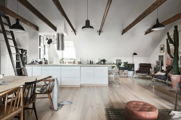 Loft-furnishing-living room-apartment design