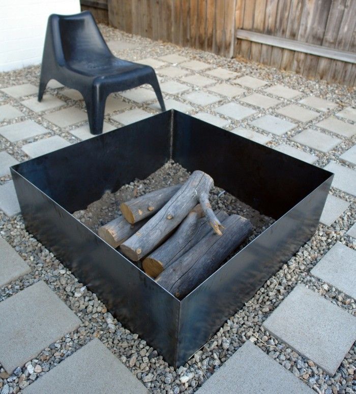 garden design ideas fireplace