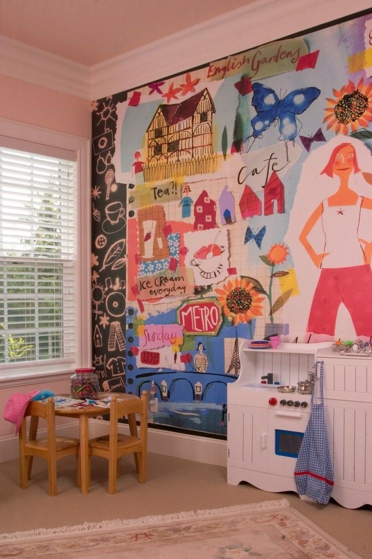 Kinderzimmer mit wandbildern gestalten trendomat.com