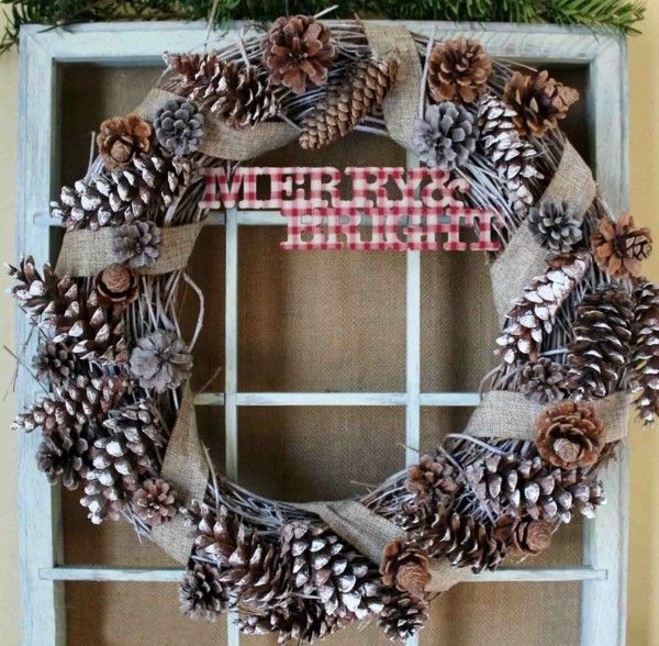 rustic christmas wreath