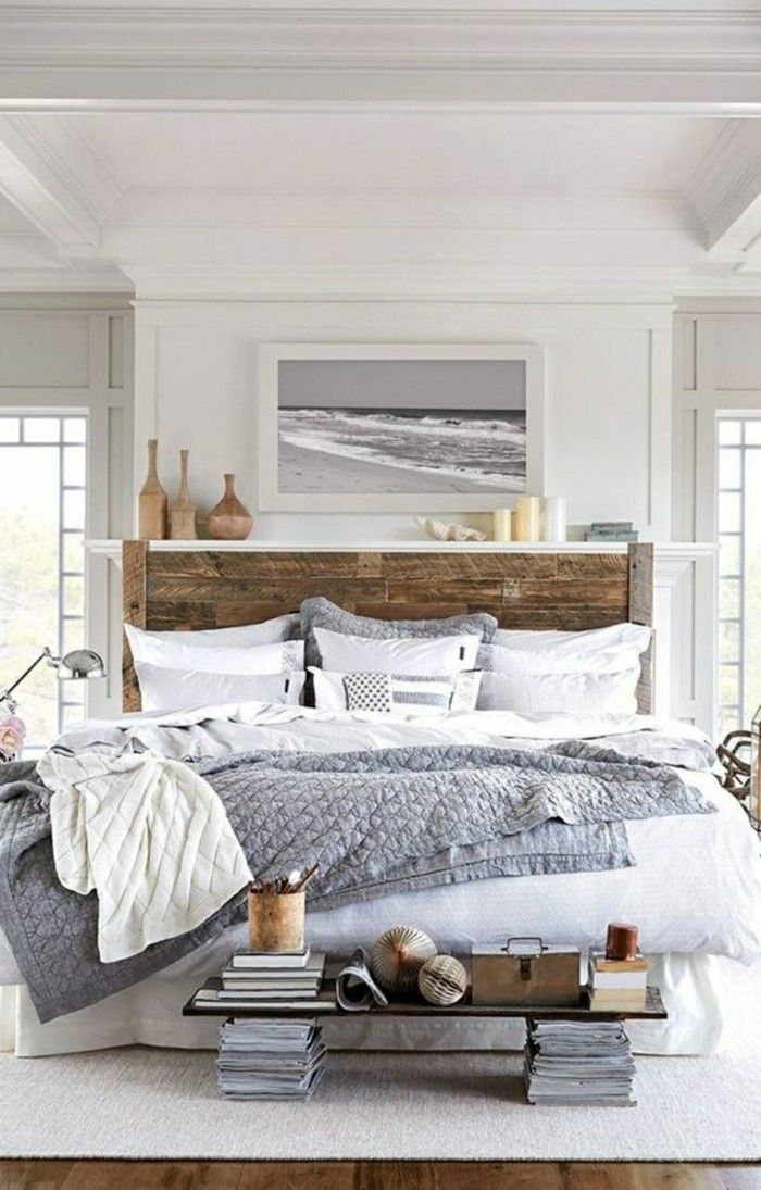 Colors with low color saturation bring calm to the bedroom