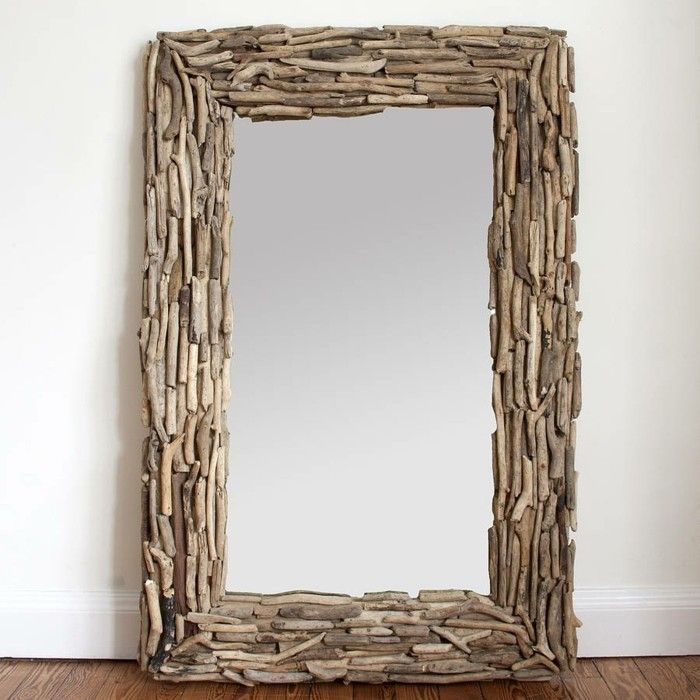 mirror-with-frame-made of driftwood