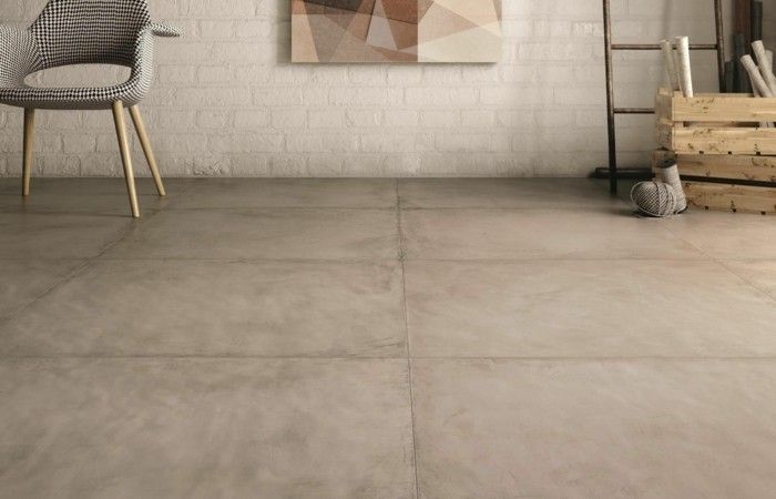 living room floor tiles concrete look