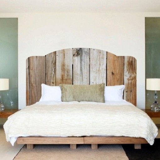 DIY ideas bed headboard made from pallets