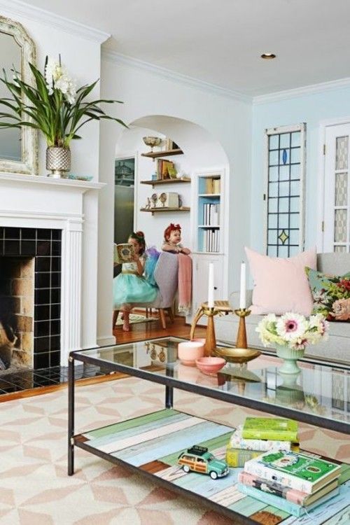 Pure eclectic living room style