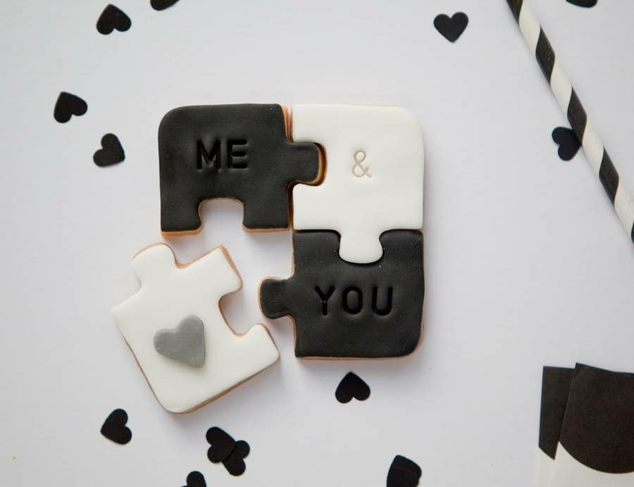 Gifts great idea biscuit puzzle valentine's day