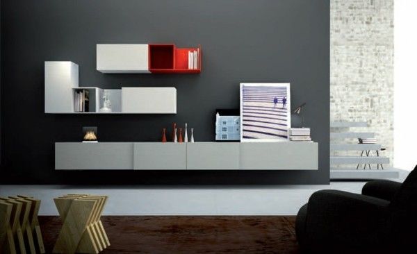 tv wall living room furniture modern