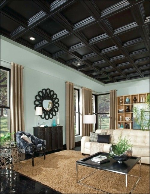 ceiling-design-modern-panels-black