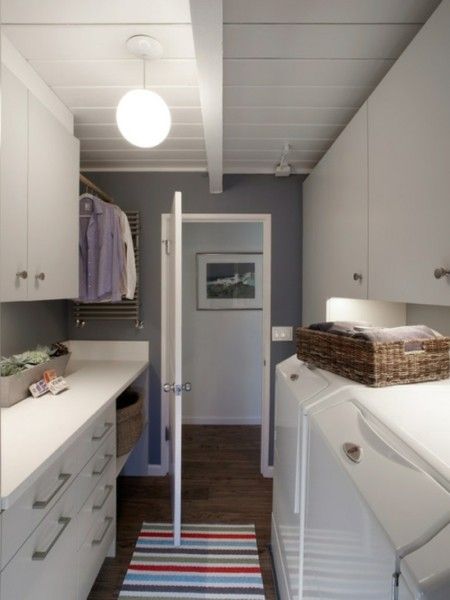 Moderne Waschküche - ist die praktische Waschkücheneinrichtung Traum