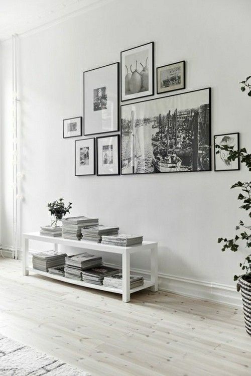 schwarz- weiße Fotos ein Interieur-Fotowand Ideen