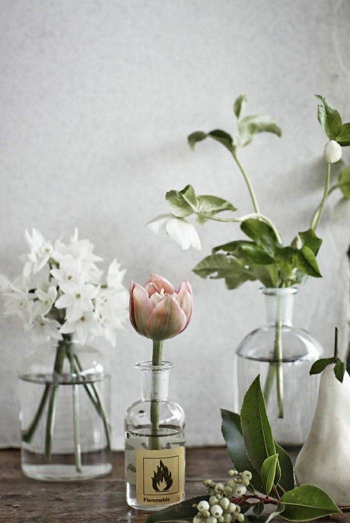Deko Ideen zu Hause Idee für Dekoration mit Blumen