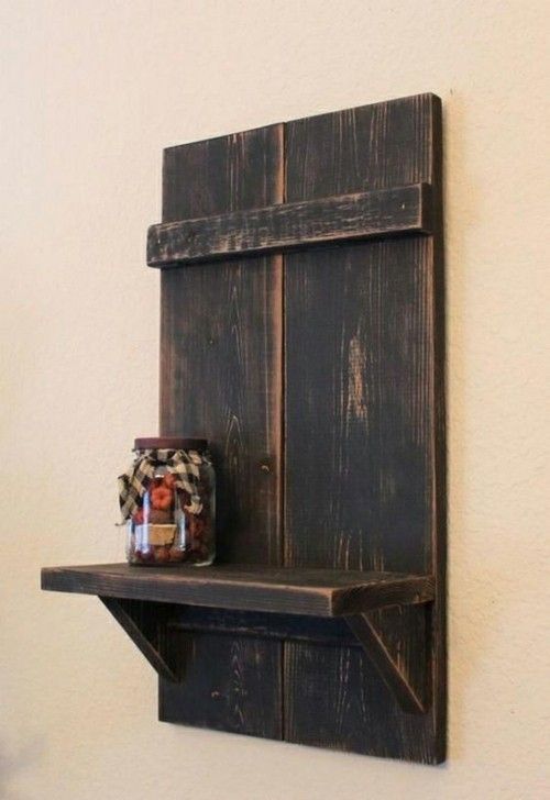 Furniture made from euro pallets and shelves