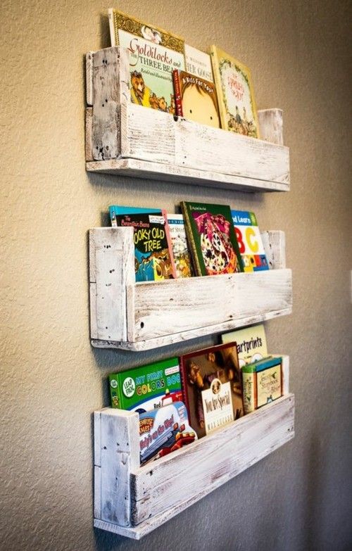 Shelf made of pallets wall shelf