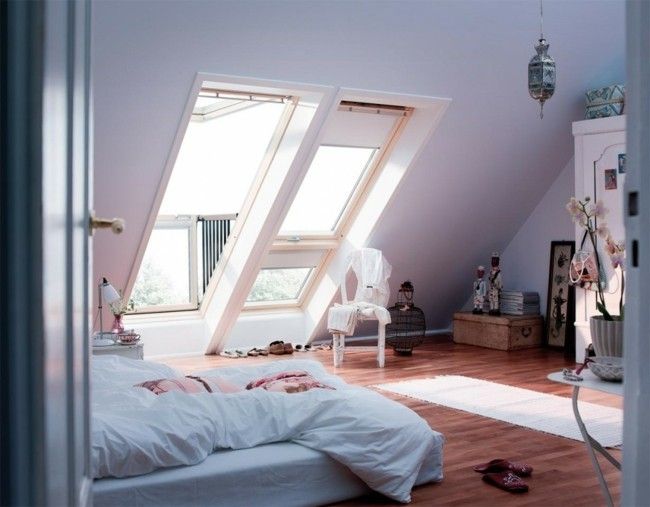 Schlafzimmer mit Dachschräge gemütlich gestalten
