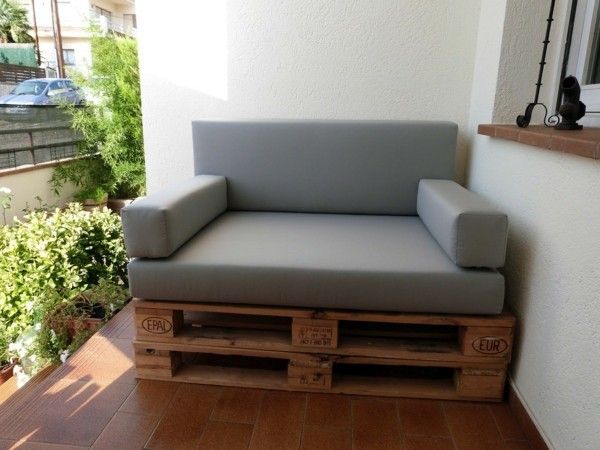 Sofa aus Paletten integrieren DIY Möbel