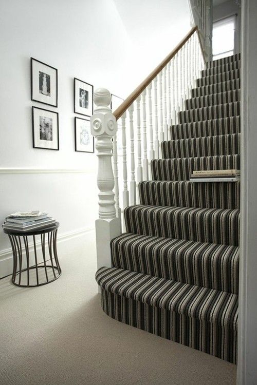 Treppenteppich mit originellem Design
